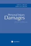 Personal Injury Damages, 2024 Edition cover