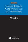 Ontario Business Corporations Act & Commentary, 2024/2025 Edition cover