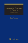 Residential Tenancies in Ontario, 4th Edition cover