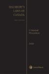 Halsbury's Laws of Canada – Criminal Procedure (2020 Reissue) cover
