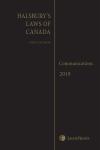 Halsbury's Laws of Canada – Communications (2019 Reissue) cover