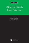 Alberta Family Law Practice, 2024 Edition cover