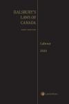 Halsbury's Laws of Canada – Labour (2020 Reissue) cover