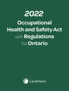 2022 Occupational Health and Safety Act with Regulations for Ontario + E-Book PDF cover