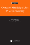 Ontario Municipal Act & Commentary, 2023 Edition cover