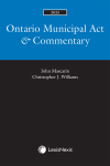 Ontario Municipal Act & Commentary, 2025 Edition cover