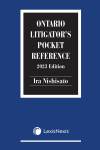 Ontario Litigator's Pocket Reference, 2023 Edition cover