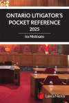 Ontario Litigator's Pocket Reference, 2025 Edition cover