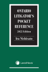 Ontario Litigator's Pocket Reference, 2022 Edition cover