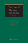 The Law of Nuisance in Canada, 3rd Edition cover