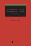 The Practitioner's Guide to Estate Practice in Ontario, 8th Edition + USB cover