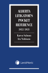 Alberta Litigator's Pocket Reference, 2022/2023 Edition cover