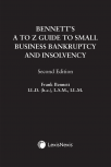 Bennett's A to Z Guide to Small Business Bankruptcy and Insolvency, 2nd Edition cover