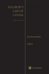 Halsbury's Laws of Canada – Environment (2022 Reissue) cover