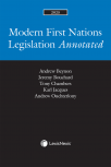 Modern First Nations Legislation Annotated, 2025 Edition cover