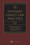 Ontario Family Law Practice, 2025 Edition (Volume 1) + Related Materials (Volume 2) – Student Edition cover