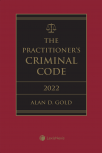 The Practitioner's Criminal Code, 2022 Edition + E-Book cover