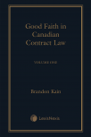 Good Faith in Canadian Contract Law (2 Volumes) cover