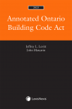 Annotated Ontario Building Code Act, 2023 Edition cover