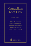 Canadian Tort Law, 12th Edition cover
