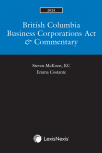 British Columbia Business Corporations Act & Commentary, 2025 Edition cover