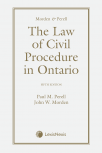 Morden & Perell – The Law of Civil Procedure in Ontario, 5th Edition cover