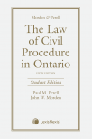 Morden & Perell – The Law of Civil Procedure in Ontario, 5th Edition – Student Edition cover