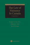 The Law of Nuisance in Canada, 3rd Edition cover