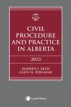 Civil Procedure and Practice in Alberta, 2023 Edition – Student Edition cover