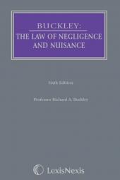 Buckley: The Law of Negligence and Nuisance Sixth edition cover