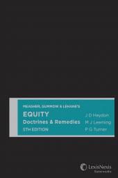 Meagher, Gummow & Lehane's Equity: Doctrines & Remedies, 5th Edition cover