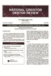 National Creditor/Debtor Review-Newsletter cover