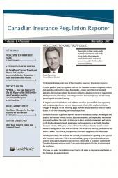 Canadian Insurance Regulation Reporter - Newsletter cover