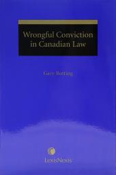 Wrongful Conviction in Canadian Law cover