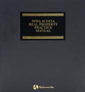 Nova Scotia Real Property Practice Manual cover
