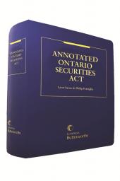 Annotated Ontario Securities Act cover