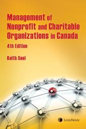 Management of Nonprofit and Charitable Organizations in Canada, 4th Edition cover