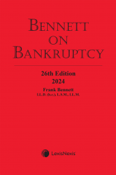 Bennett on Bankruptcy, 26th Edition, 2024 (Volume 1) + Companion Volume (Volume 2) +  E-Book PDF cover