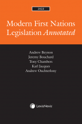 Modern First Nations Legislation Annotated, 2023 Edition cover