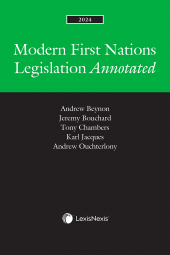 Modern First Nations Legislation Annotated, 2024 Edition cover