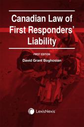 Canadian Law of First Responders’ Liability  cover