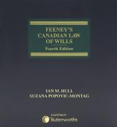 Feeney's Canadian Law of Wills, 4th Edition cover