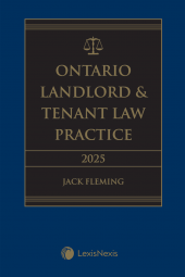 Ontario Landlord & Tenant Law Practice, 2025 Edition cover