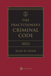 The Practitioner's Criminal Code, 2022 Edition + E-Book cover