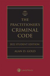 The Practitioner's Criminal Code, 2022 Edition – Student Edition + E-Book cover