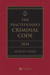 The Practitioner's Criminal Code, 2024 Edition + E-Book cover