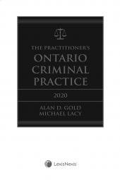 The Practitioner's Ontario Criminal Practice, 2020 Edition + E-Book cover