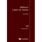 Halsbury's Laws of India-Criminal Law I; Vol 10 cover