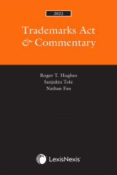 Trademarks Act & Commentary, 2022 Edition cover