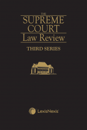 Supreme Court Law Review, 3rd Series cover